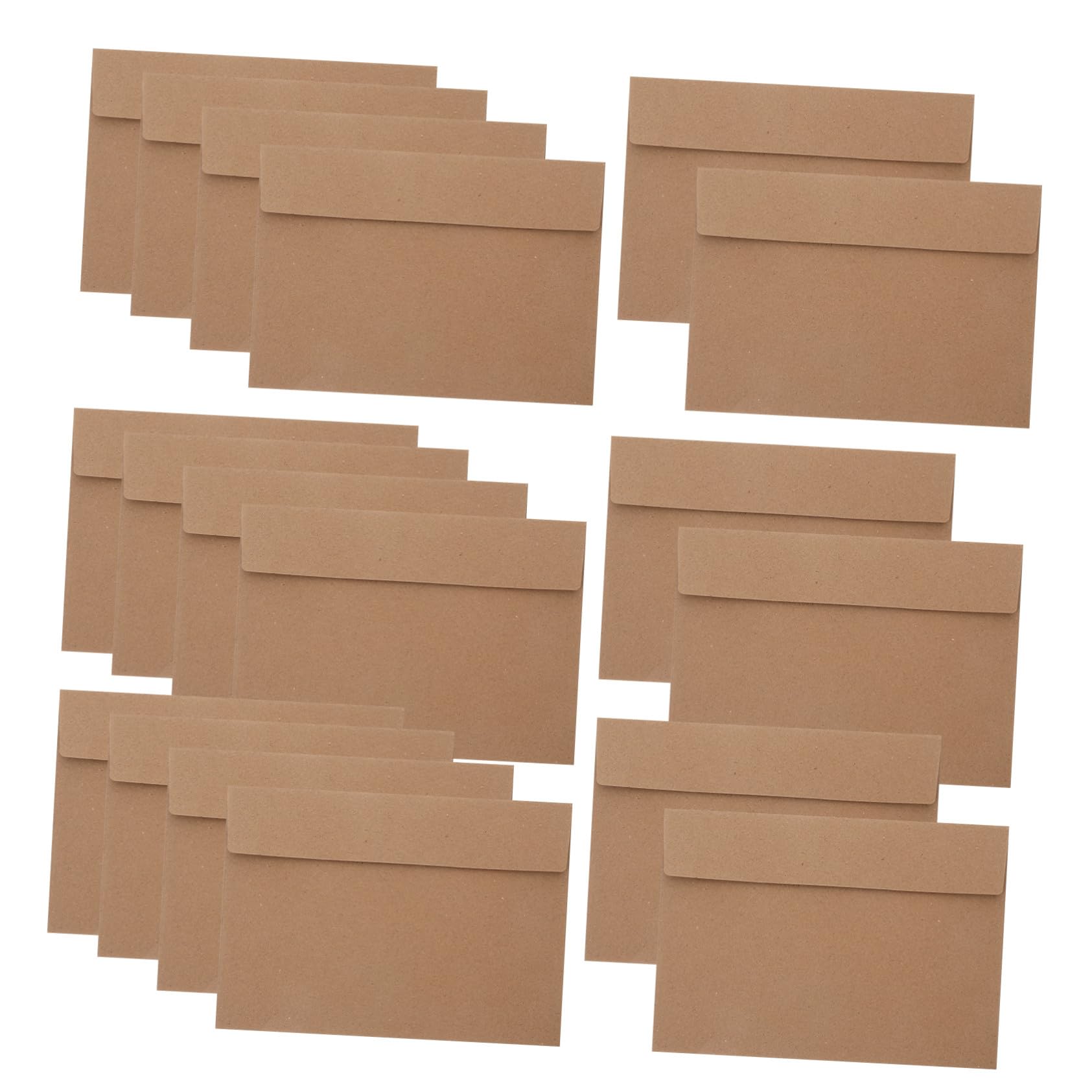 100 piezas Sobres Kraft Unidades Sobres Estraza Autoadhesivos para Invitaciones Tarjetas Correspondencia para Bodas Fiestas