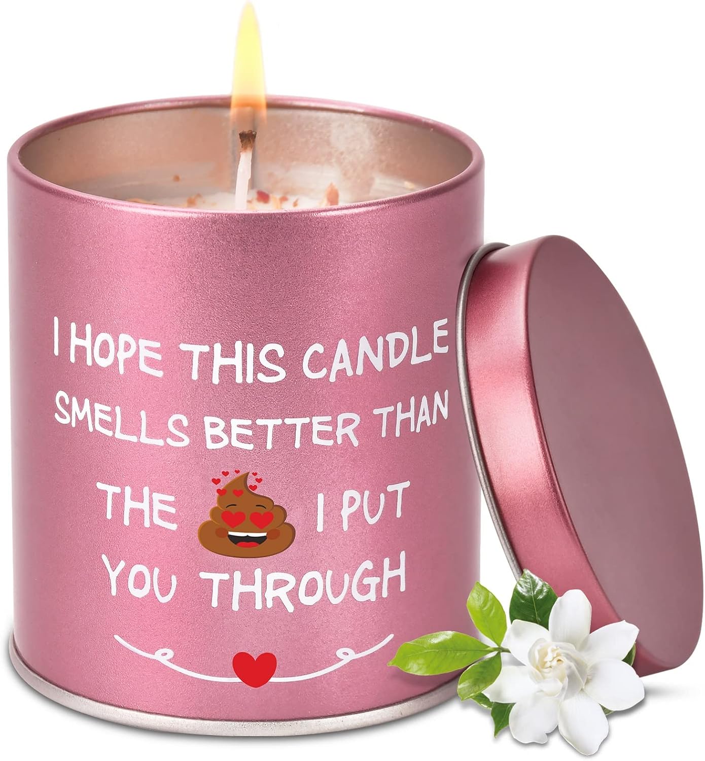 I Love You Gifts for Her, Valentines Day Christmas Mothers Day Birthday Gifts for Mom, Wife, Girlfriend, Women - Gardenia Scented Candles, 9 oz