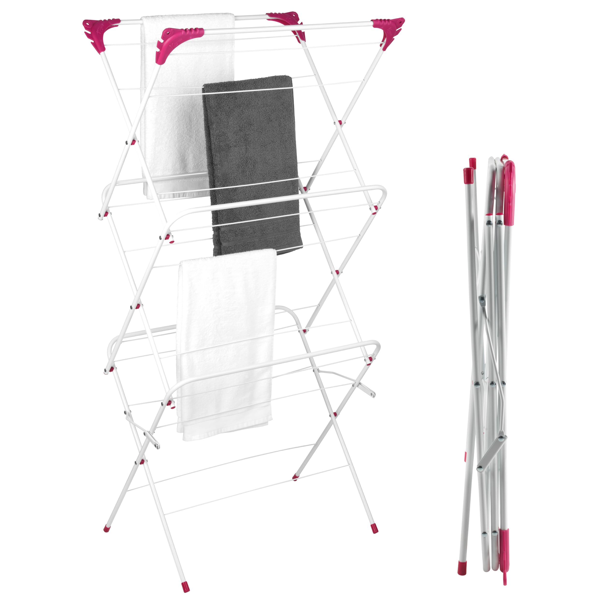 Kleenezekl028558fsdir Tier Clothes Airer Foldable Laundry Drying