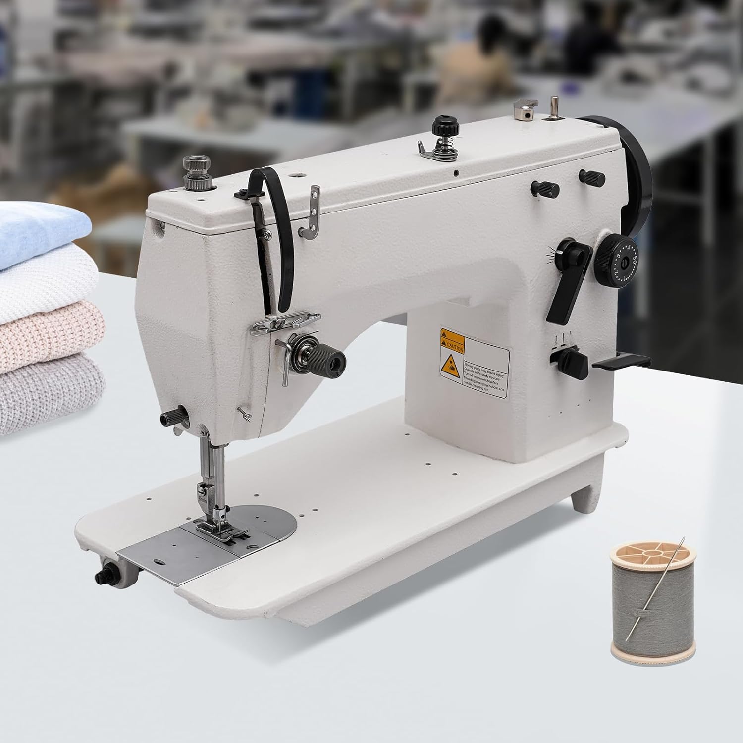 Industrial Heavy Duty Sewing Machine-Zig Zag & Straight Stitch for Upholstery/Leather Professional Tool Kit for Suits, Swimwear, Shoes product image