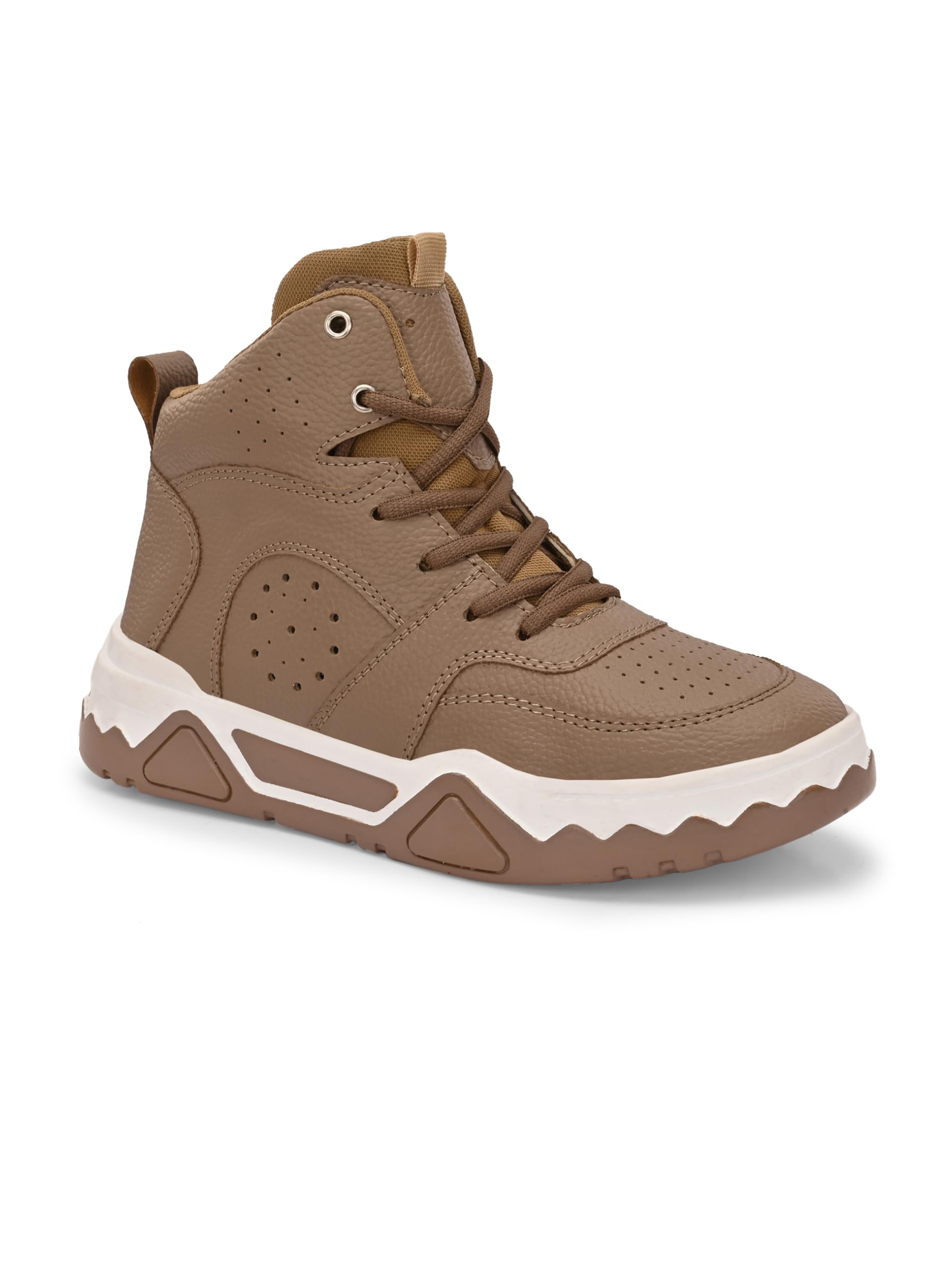 Men's Casual Ankle Boots | Synthetic Leather Lace-Ups | Cushioned Insole for Comfort | Stylish & Durable Everyday Wear-image-2