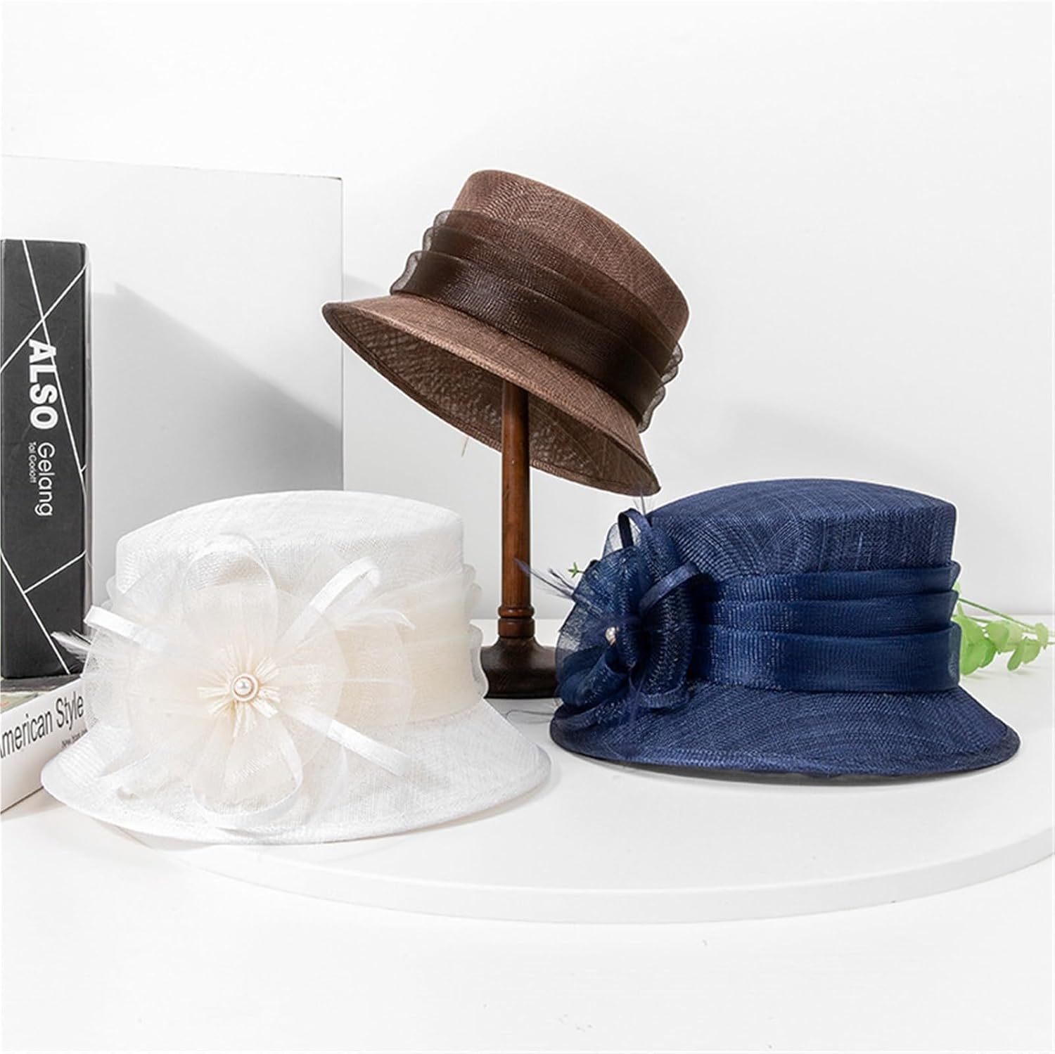Women's Sun Hats 2026 New Summer Straw Hat British Retro Protection Party Small for Women