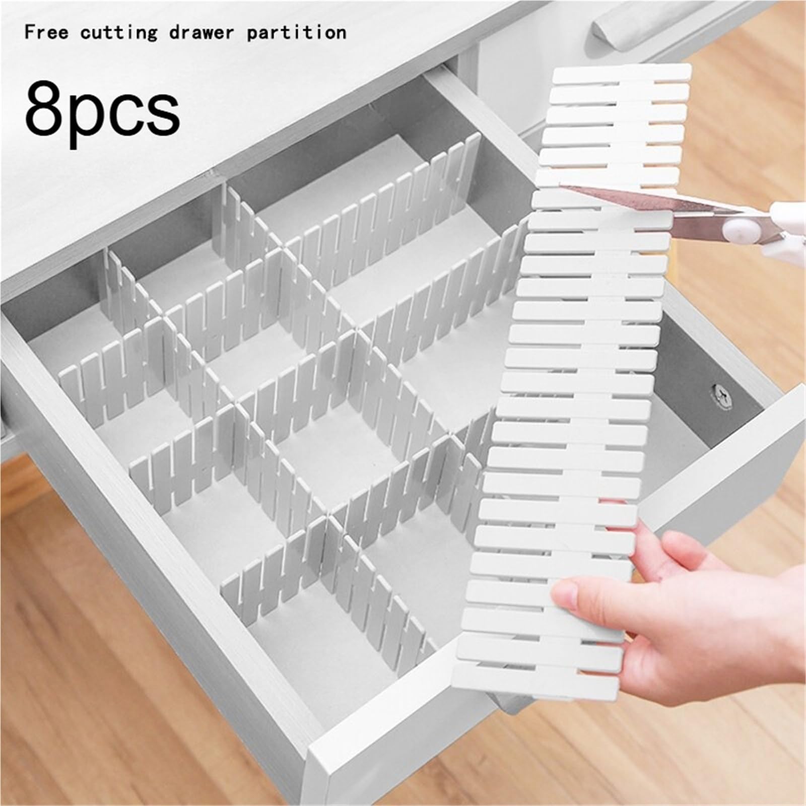 Separatori Per Cassetti Contenitori espandibili for divisori for cassetti regolabili da 8 pezzi for l'organizzazione della cucina dell'home office