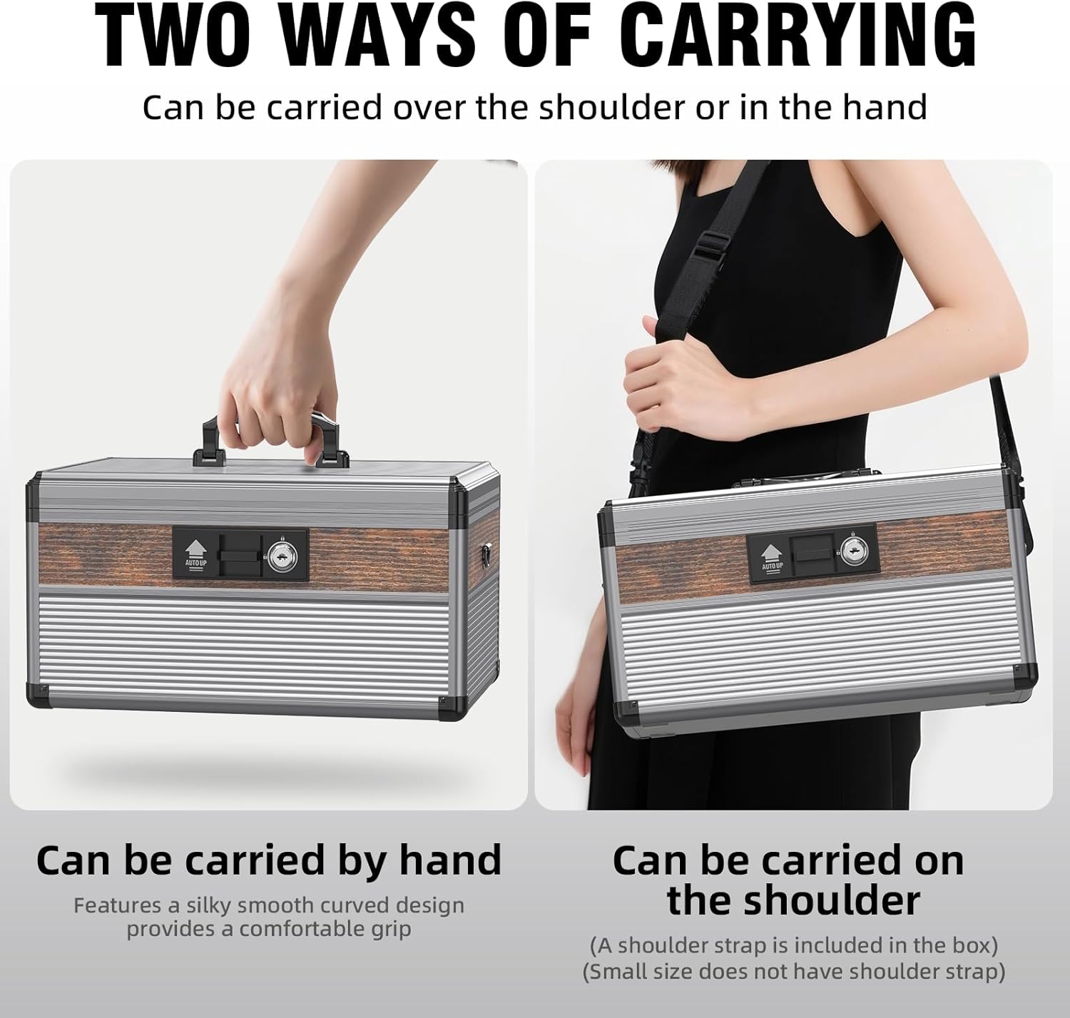 Glosen Medicine Lock Box,locking medicine box, Security Lock Boxes 【Large 14 x 8.85 x 7.5 Inch】 lock box, First Aid Key Safe Box,Lock Box for Medication