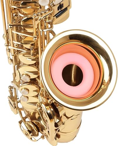 Vista 33 de Vaguelly Silenciador de silicona para saxofón de silenciador, amortiguador de silencio para saxofón alto tenor, accesorio