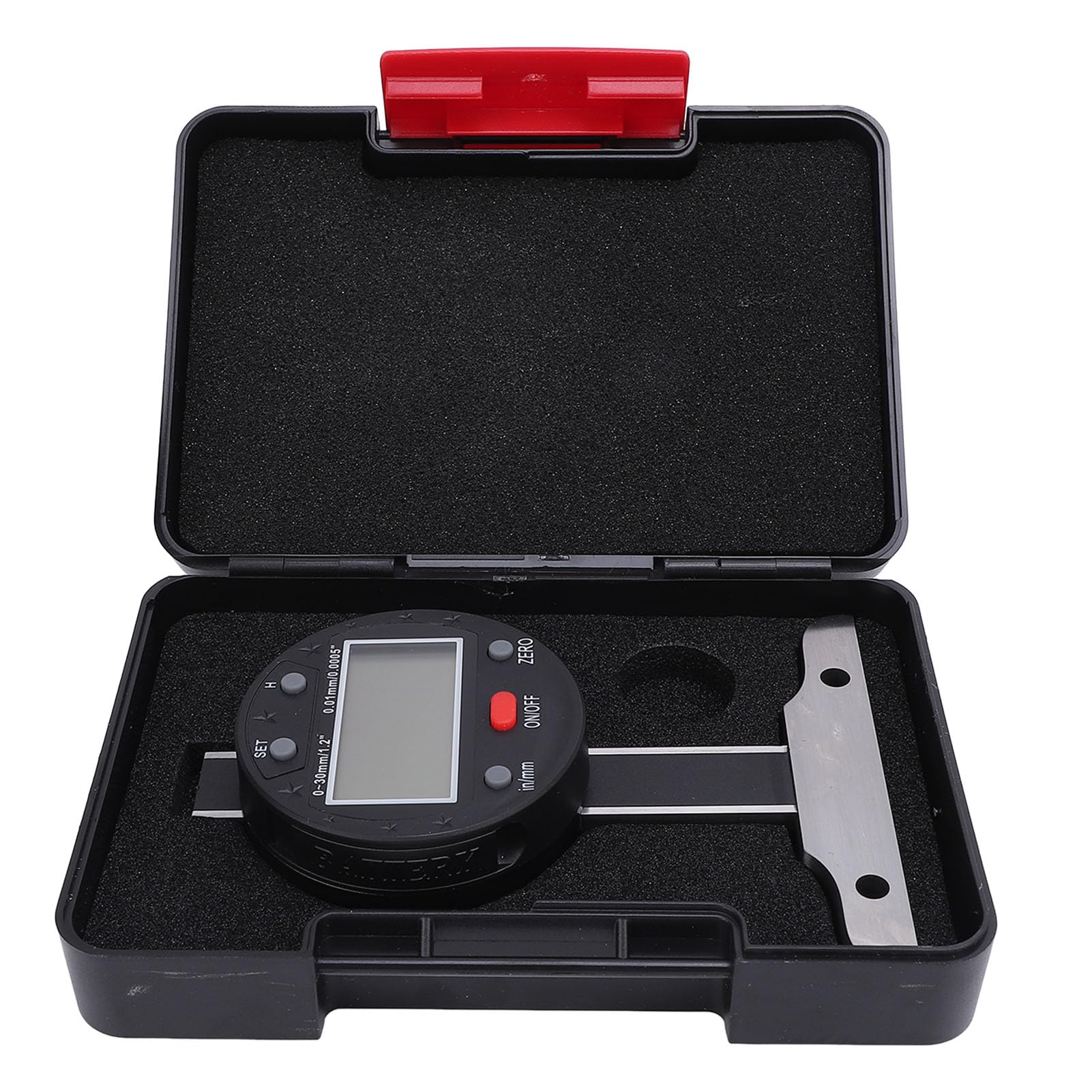 Depth Gauge High Accuracy LCD Screen Electronic Digital Depth Gauge with USB Ports 0-30mm Range