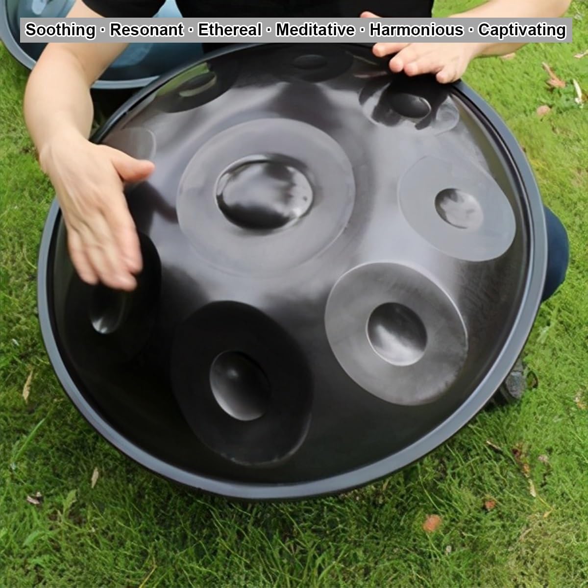 Handpan drum 22 inches 9 notes 432Hz/440Hz steel drums Hand pan percussion instruments for adults carry bag Handpan Steel Drums Musical instrument(Blue,432Hz) 5 71h+HPOqHYL. AC SL1200