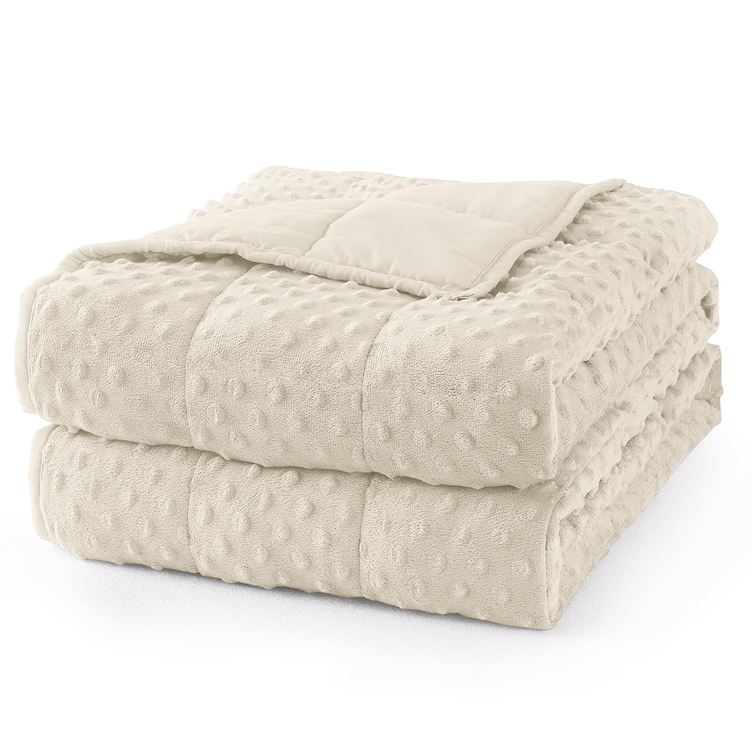 Mr. Sandman Cooling Weighted Blanket for Adults, Queen Size 12 lbs, 48″x72″