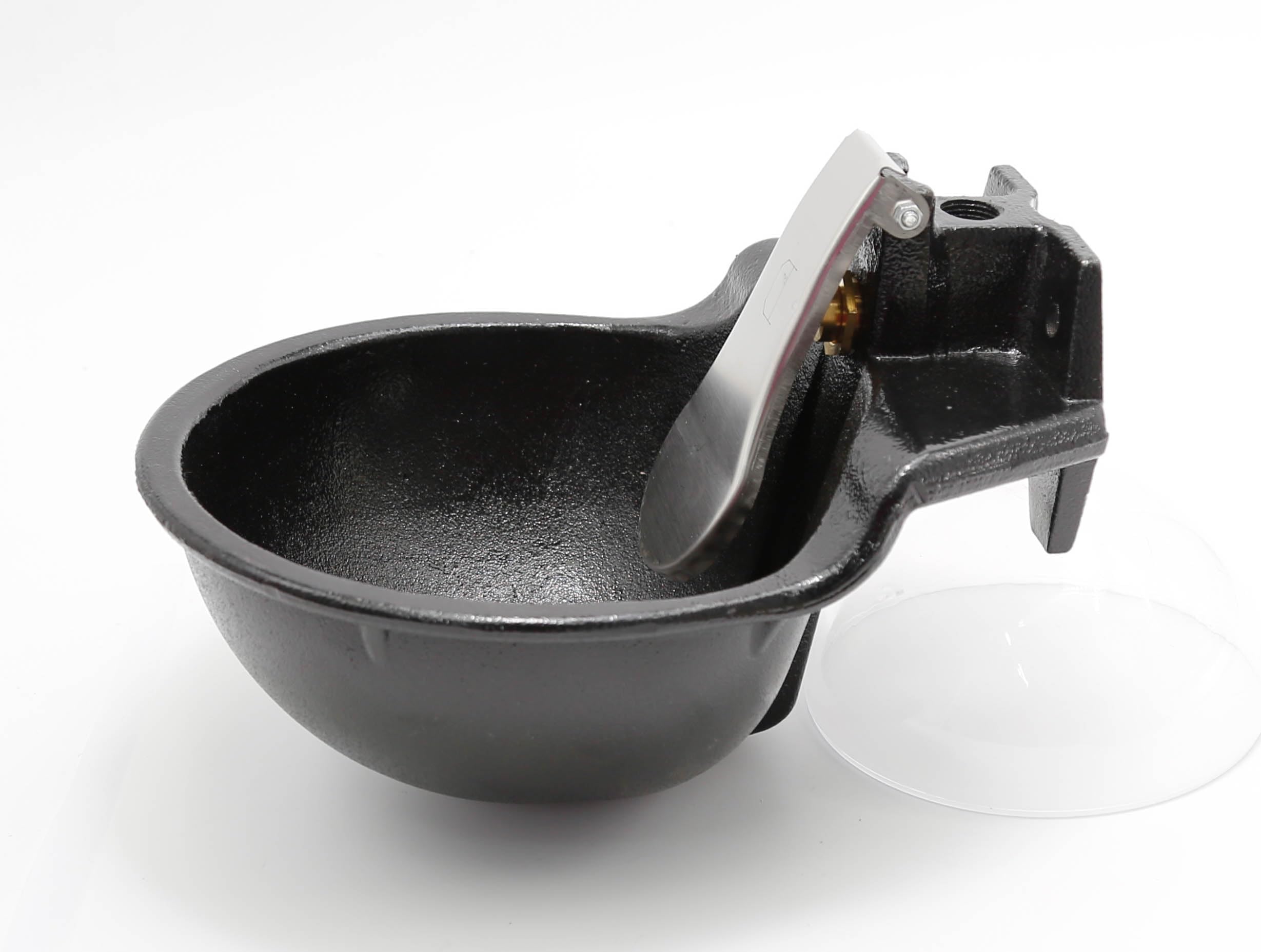 Abbeveratoio automatico in metallo da 2,5 l, per bestiame e bestiame, in ghisa, per cavalli, bovini, capre, maiali