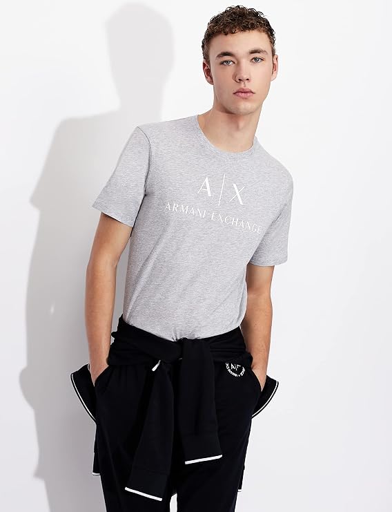 AX Armani Exchange Men's Crew Neck Logo Tee