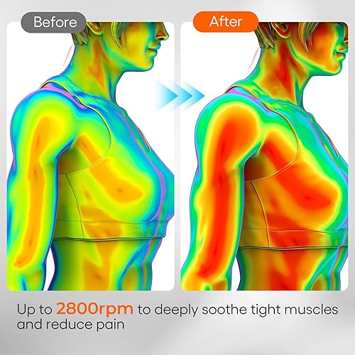Miniatura 4 de Pistola de masaje con mango extendido, revolucionario masajeador de espalda en forma de U para aliviar el dolor, masajeador corporal de tejido