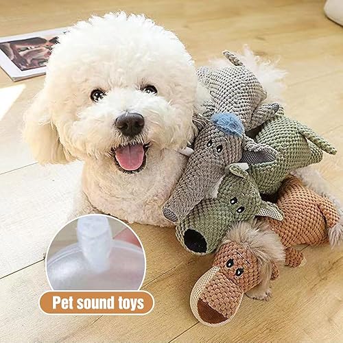 Miniatura 4 de Juguetes de peluche para perros masticadores agresivos, 2026 nuevos juguetes de perro indestructibles y chirriantes, juguetes para perros y