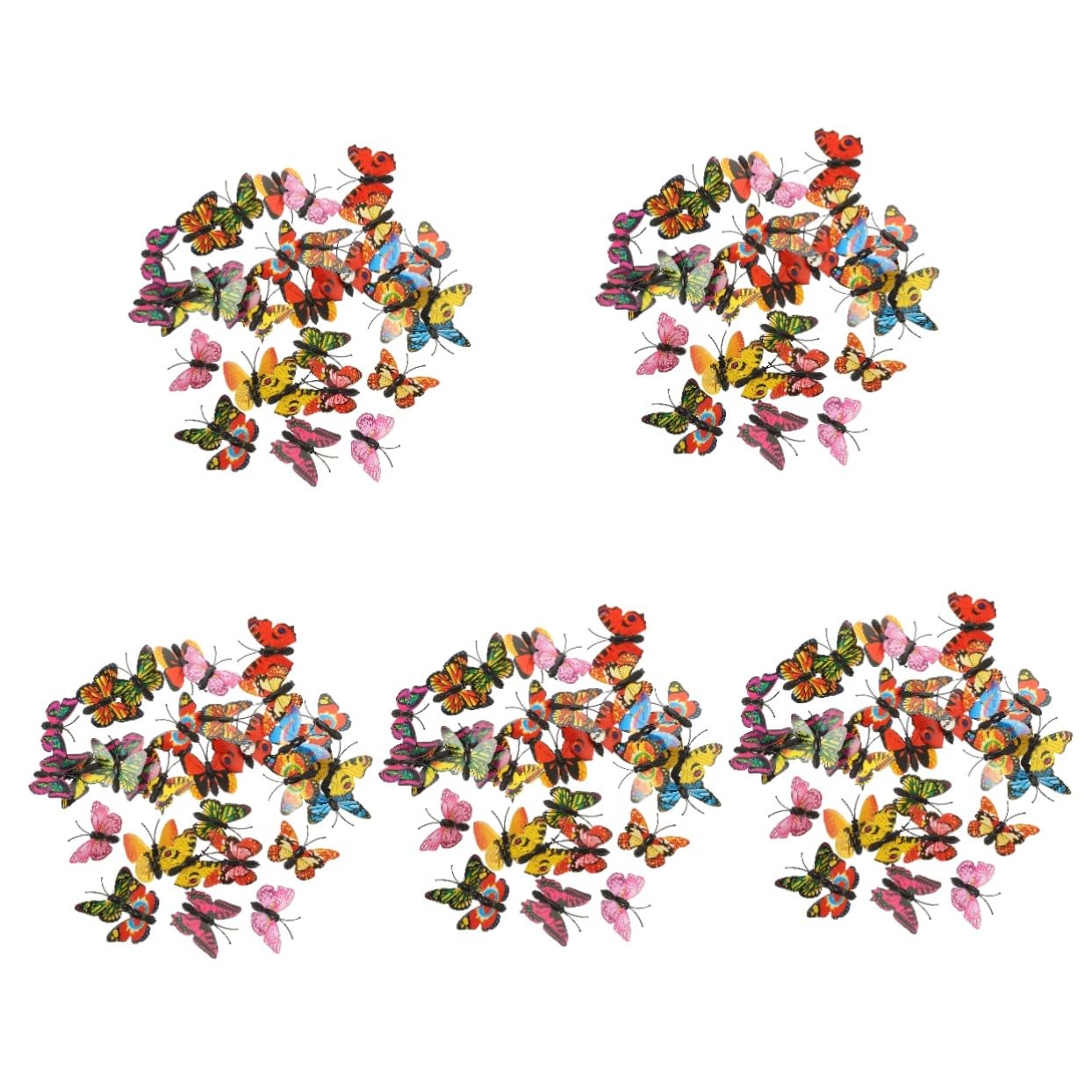 Operitacx 5 Cajas Clavos Gancho chinchetas de Clavijas Tic chinchetas Coloridas Tachuelas para tablón de anuncios Empujar Decoraciones de tablones de anuncios Planchar