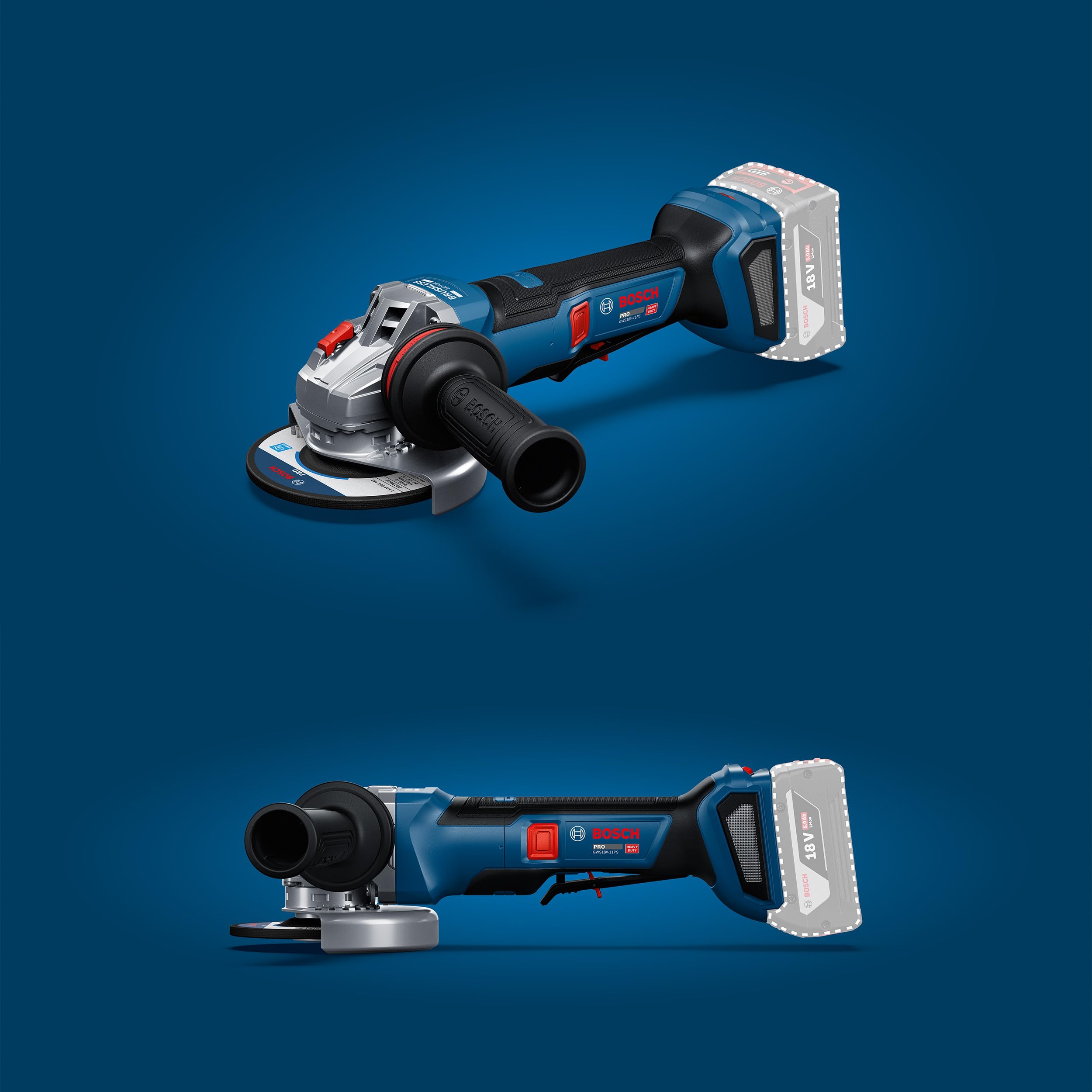 Bosch PRO 18V System Amoladora a batería GWS18V-11PS