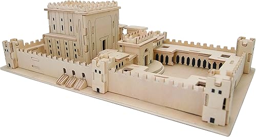 MASORET Kit de modelo de templo de Jerusalén en 3D de madera, réplica judía israelí Beit Hamikdash, de adolescentes a adultos, 10 x 6 x 4 pulgadas..