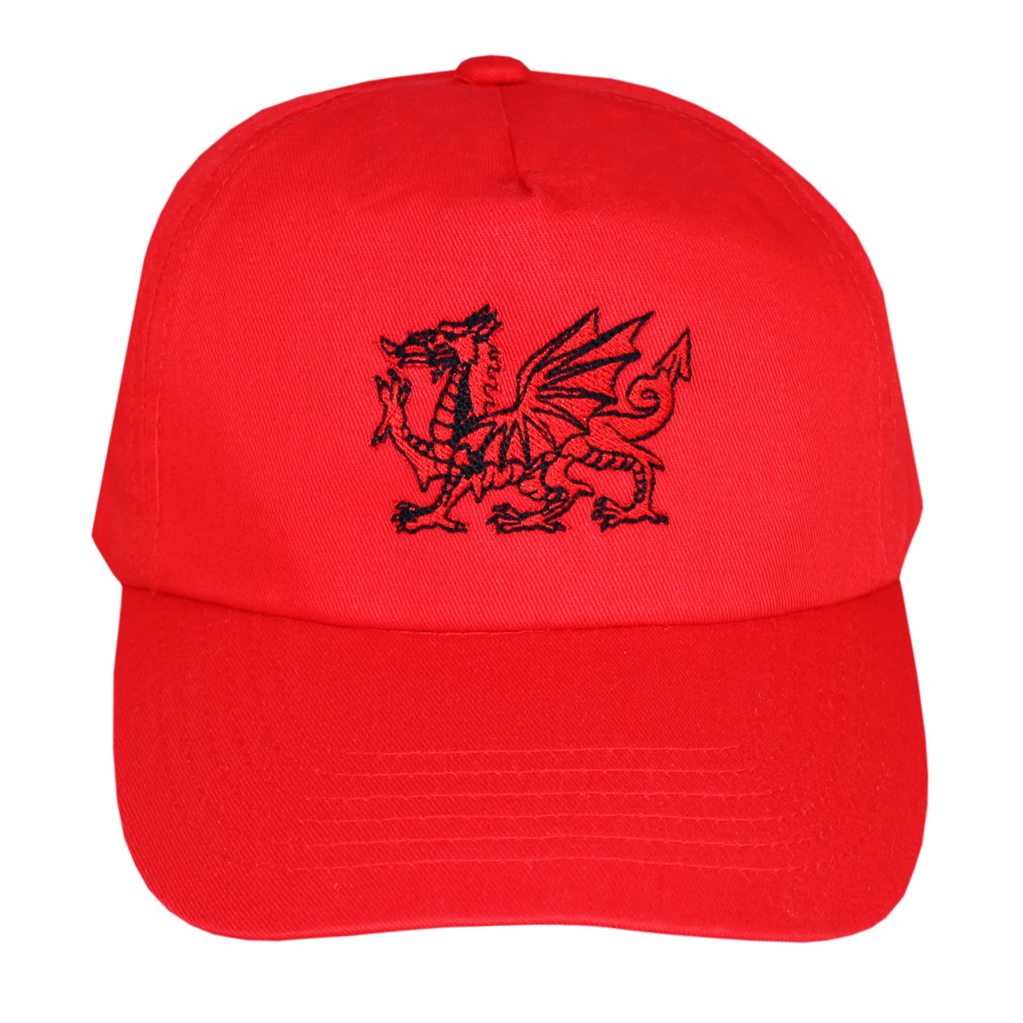 TeddyTs Adult's Welsh Dragon Baseball Cap (Red),M-L