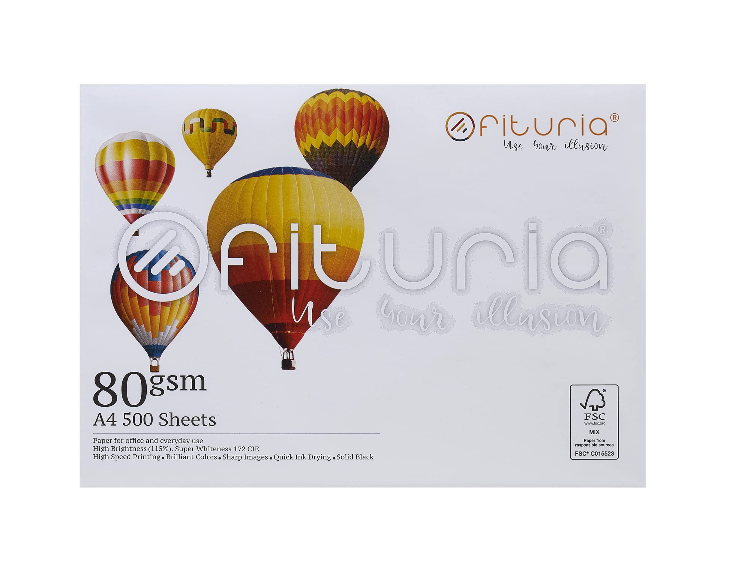 OFITURIA Carta multiuso A4 80 gms 500 fogli