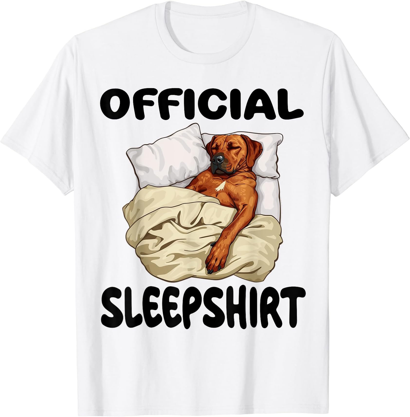 Official Sleep Pajamas Nightgown Sleepwear Co.Rhodesian Ridgeback Dog Official Sleepshirt Pajamas T-Shirt for Men Women Girls KidsOEKO-TEX STANDARD 100
