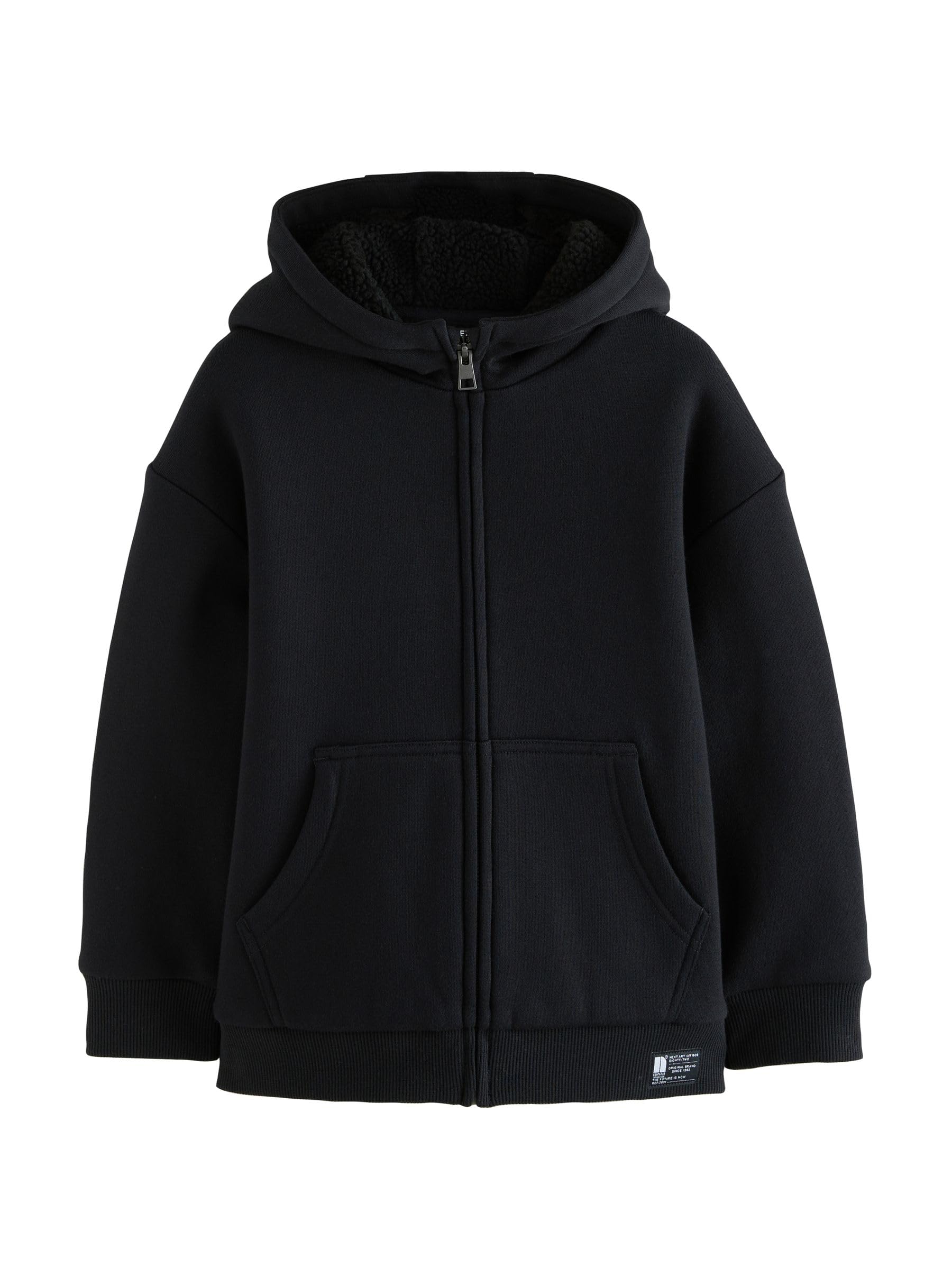 NEXT Garçon Sweat à Capuche zippé en Polaire Imitation Peau de Mouton