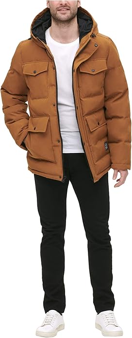 levi's arctic cloth hooded rain jacket