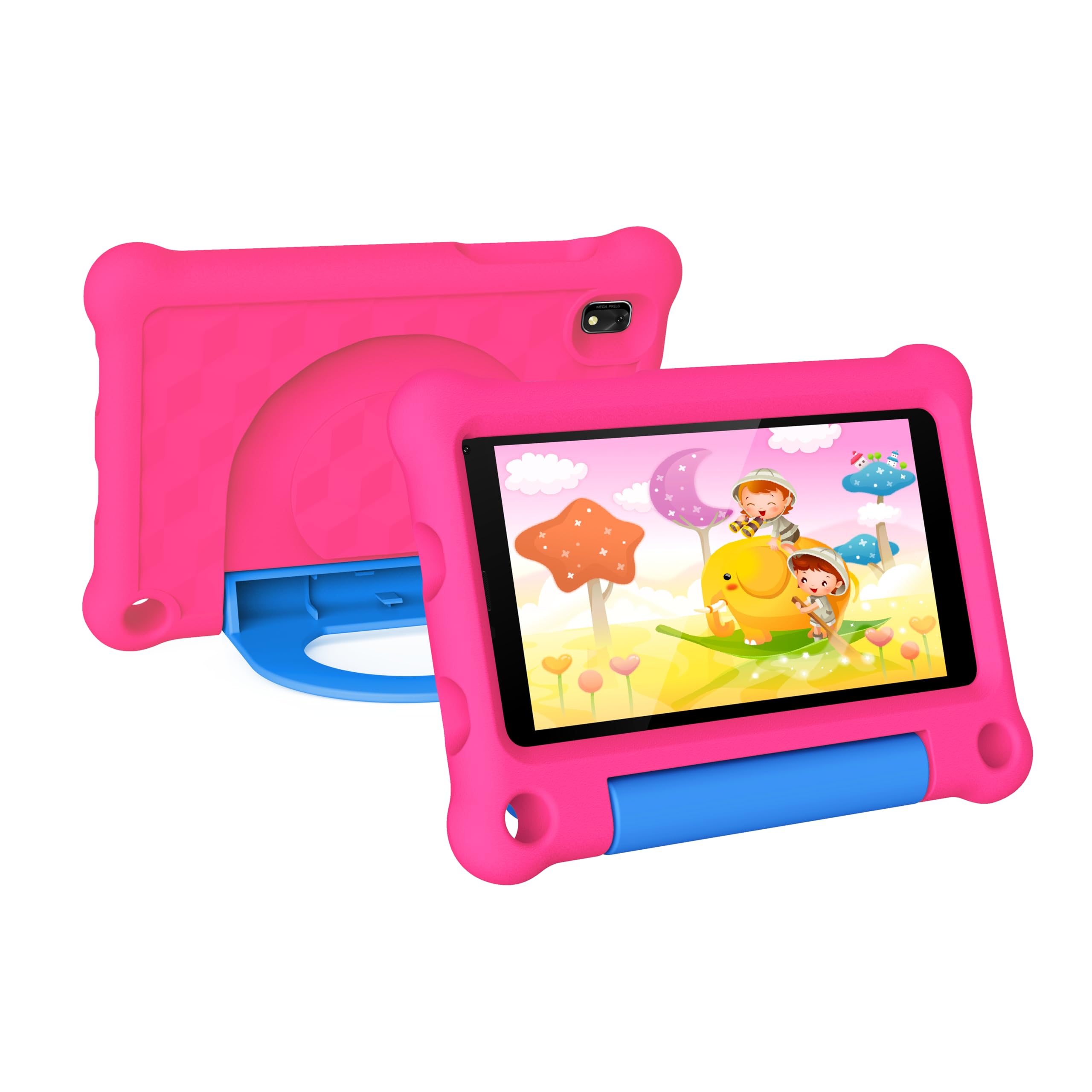 G-Tab T7 Tablet/7 InchesScreen/Android 14.0/WIFI Network/2 MP Front, 2 MP rear camera/Quad Core/3000 mAh/2 GB RAM/64 GB ROM/ 2 GB RAM Extendable (Pink)