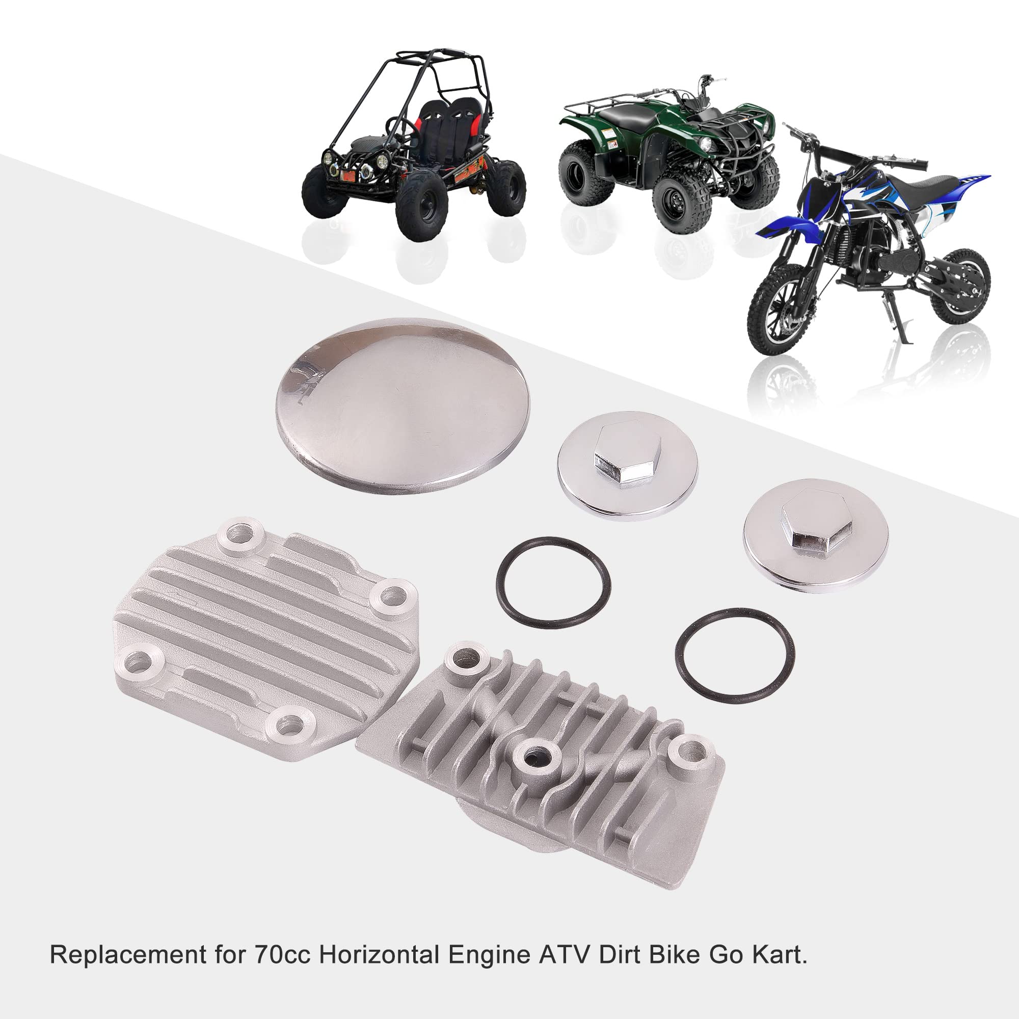 GOOFIT Sets – Tapa de Culata reemplazo para 70 CC ATV Dirt Bike Go Kart