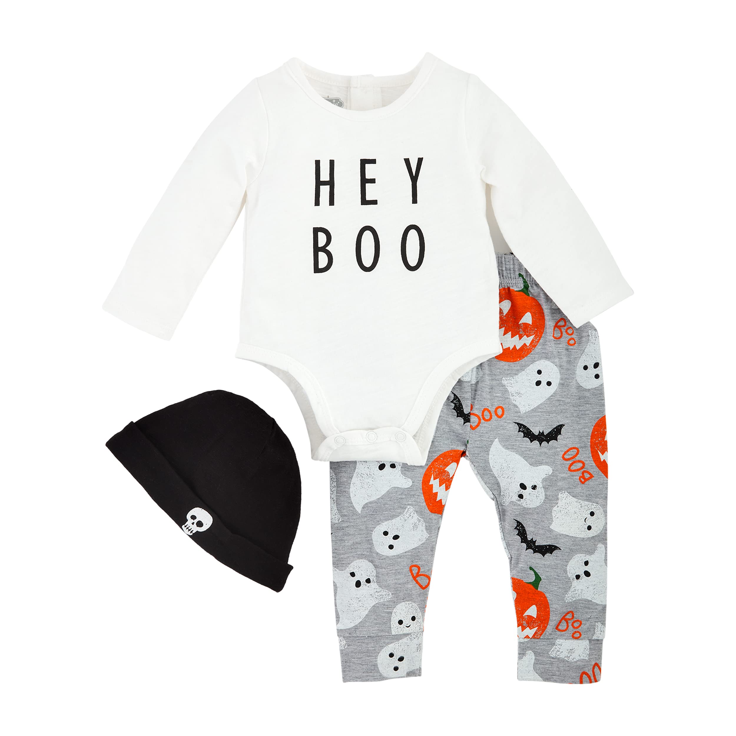 Mud Piebaby-boys Baby Boy Hey Boo Baby Bodysuit Set