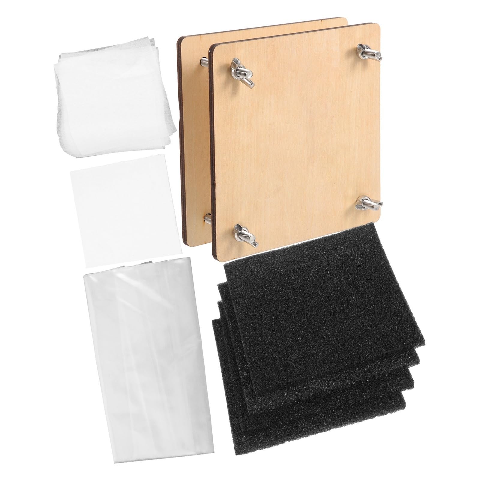 SUBLXPoten Flower Pressing Kit 1 Set Pressed Kit Wood Plant Specimen Pressing Tools for DIY Greeting Cards Scrapbooking Wedding Invitations Flower