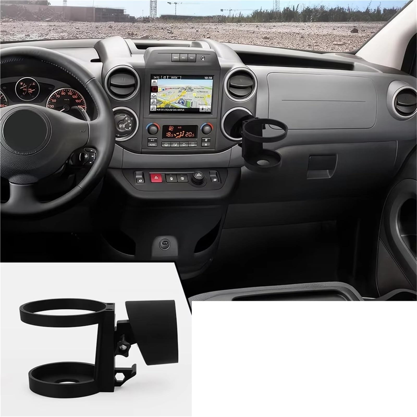 Compatibile con C&itroen Per Berlingo Per Multispace 1/2PCS Portabicchieri Da Caffè Portabicchieri Per Bevande Accessori Interni Automobilistici Parti Consolle Centrale | 2pcs