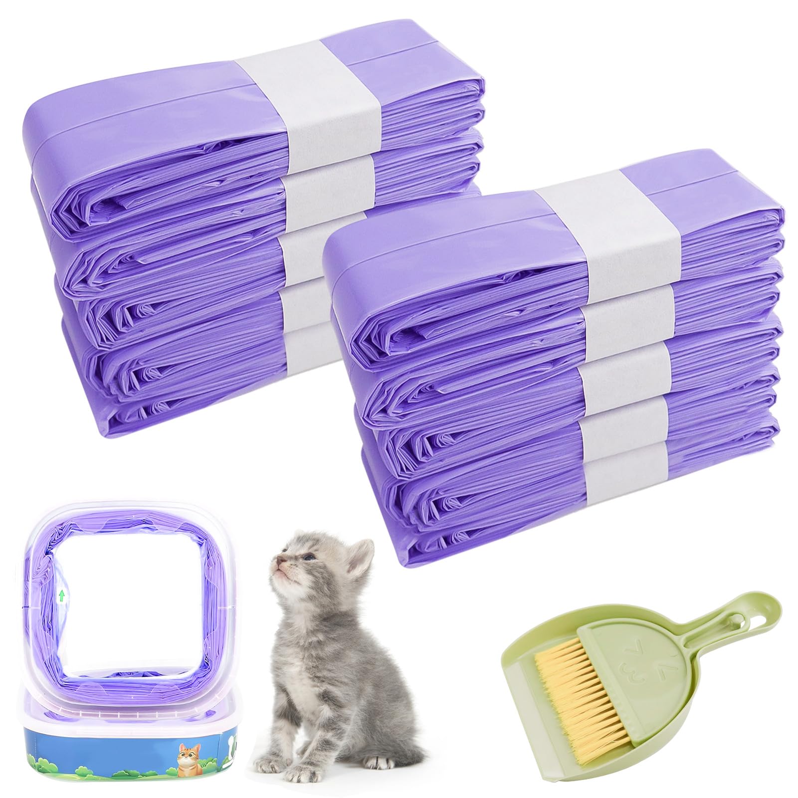 Bolsas Arenero Gatos Bolsa de Repuesto de Arena para Gatos de 10 Recambios Compatibles con Litter Genie Cartucho (Sin incluir Cartucho)