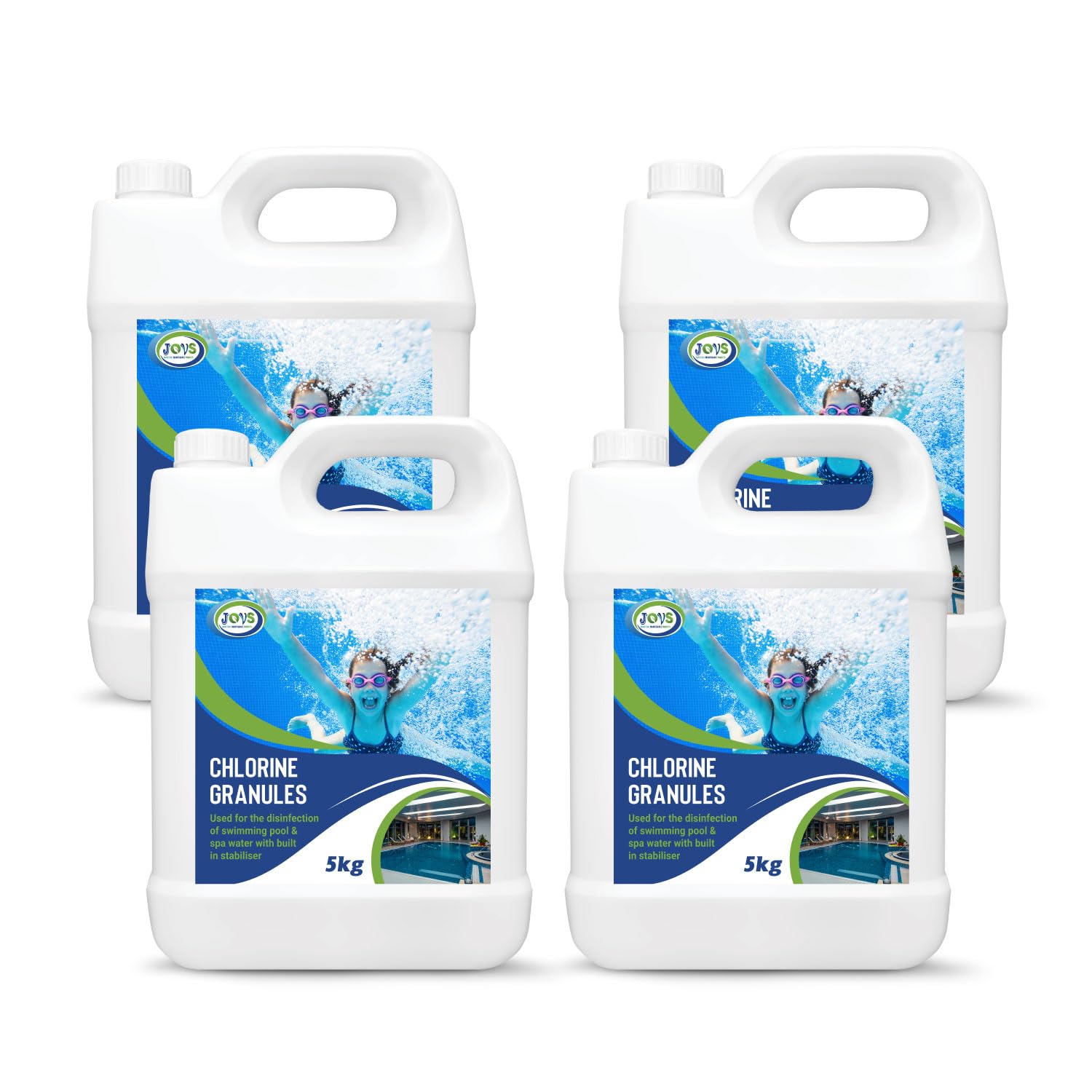 JOVS Chlorine Granules 5kg : Stabilized Chemicals for Hot Tubs, Pools, and Spa's - Swimming Cleverness for Rapid Disinfecting and Cleaning, Spa Water Treatment. — view 9