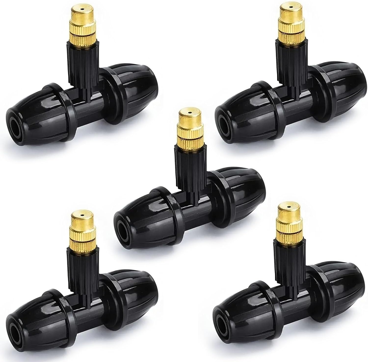 5pcs Misting Nozzles, Automatic Plant Watering System Kit - Adjustable Atomizing Nozzle for Gardening, Spray Dust Reduction Household Plants