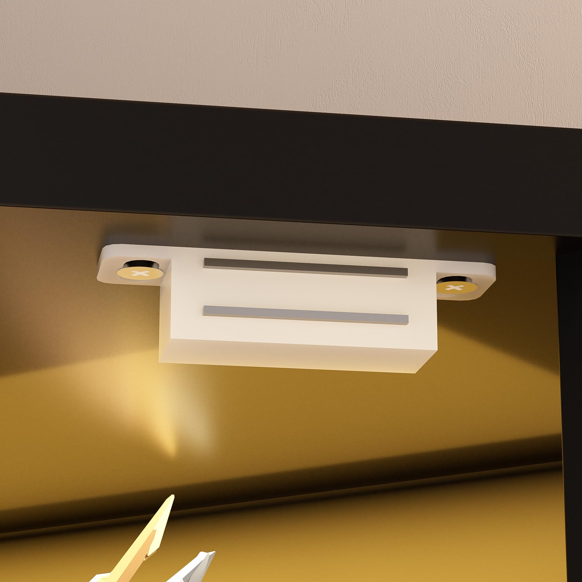 Vitrina esquinera de 4 Niveles con Puertas de Cristal para Dormitorio/Estudio, Vitrina de Cristal de 165cm con iluminación LED para coleccionistas y Sala de Estar, Negro