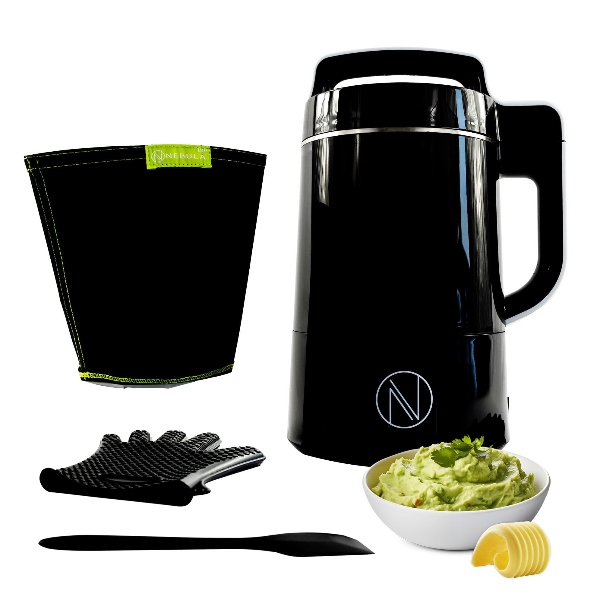 Nebula Infusion Chef | Electric Herb Butter, Oil Infuser & Gummy Maker | Create Tinctures, Oils & Butters | UK Plug | Choose Oil, Tincture, Butter, or Clean Modes | 1200ml Capacity | Black