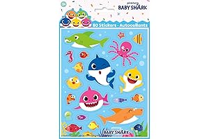 A Colorful and Enchanting Adventure for Little Ones: Baby Shark Sticker Multicolor Sheets