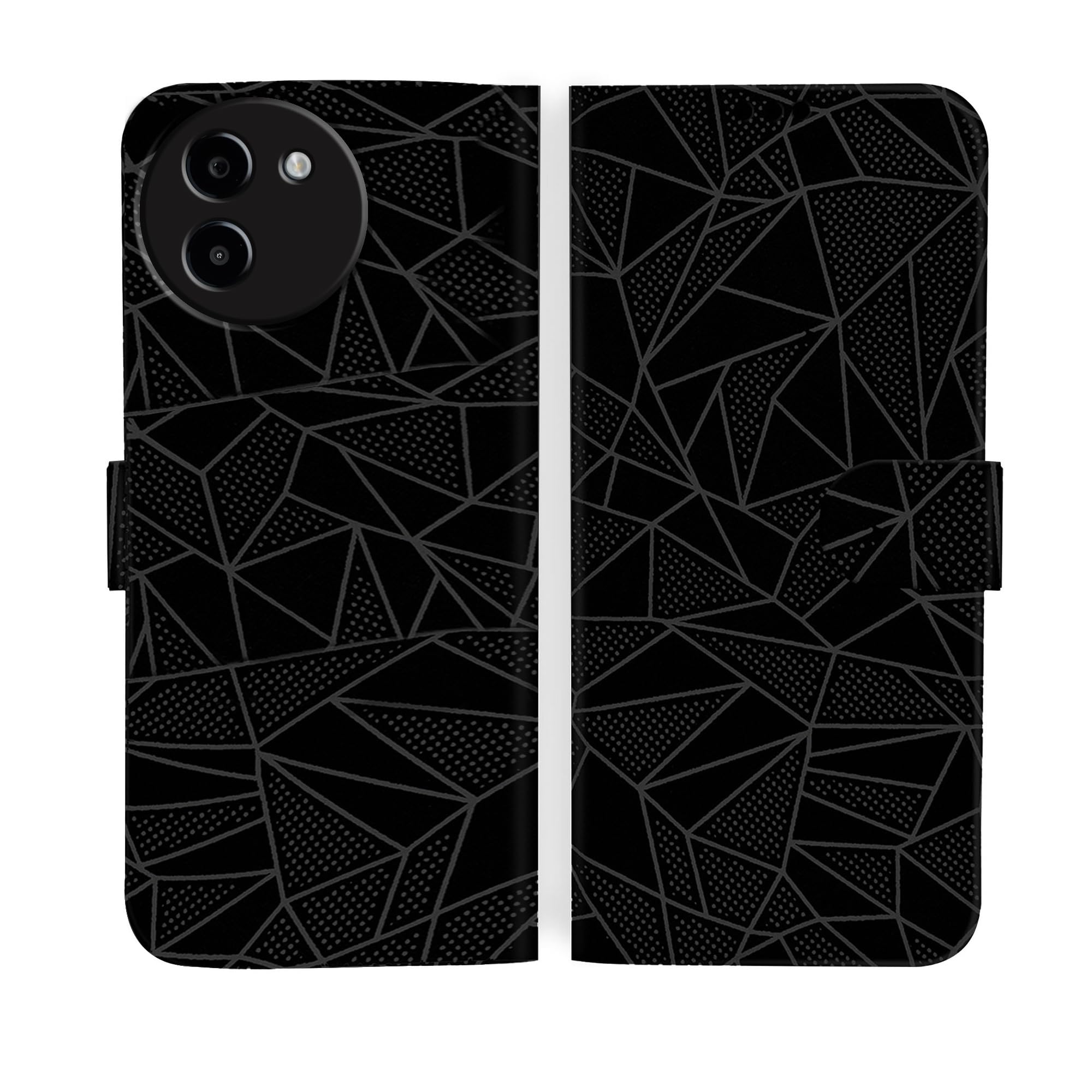 Knotyy Faux Leather Flip Cover for Vivo T3x 5G | Foldable Inbuilt Stand and Inside Cards Pocket | Dual-Colour Stylish Cover |Shockproof 360 Degree Protect | Magnetic Clutch Flip Cover -(Black) (B0D1XYD811) Amazon Price History, Amazon Price Tracker