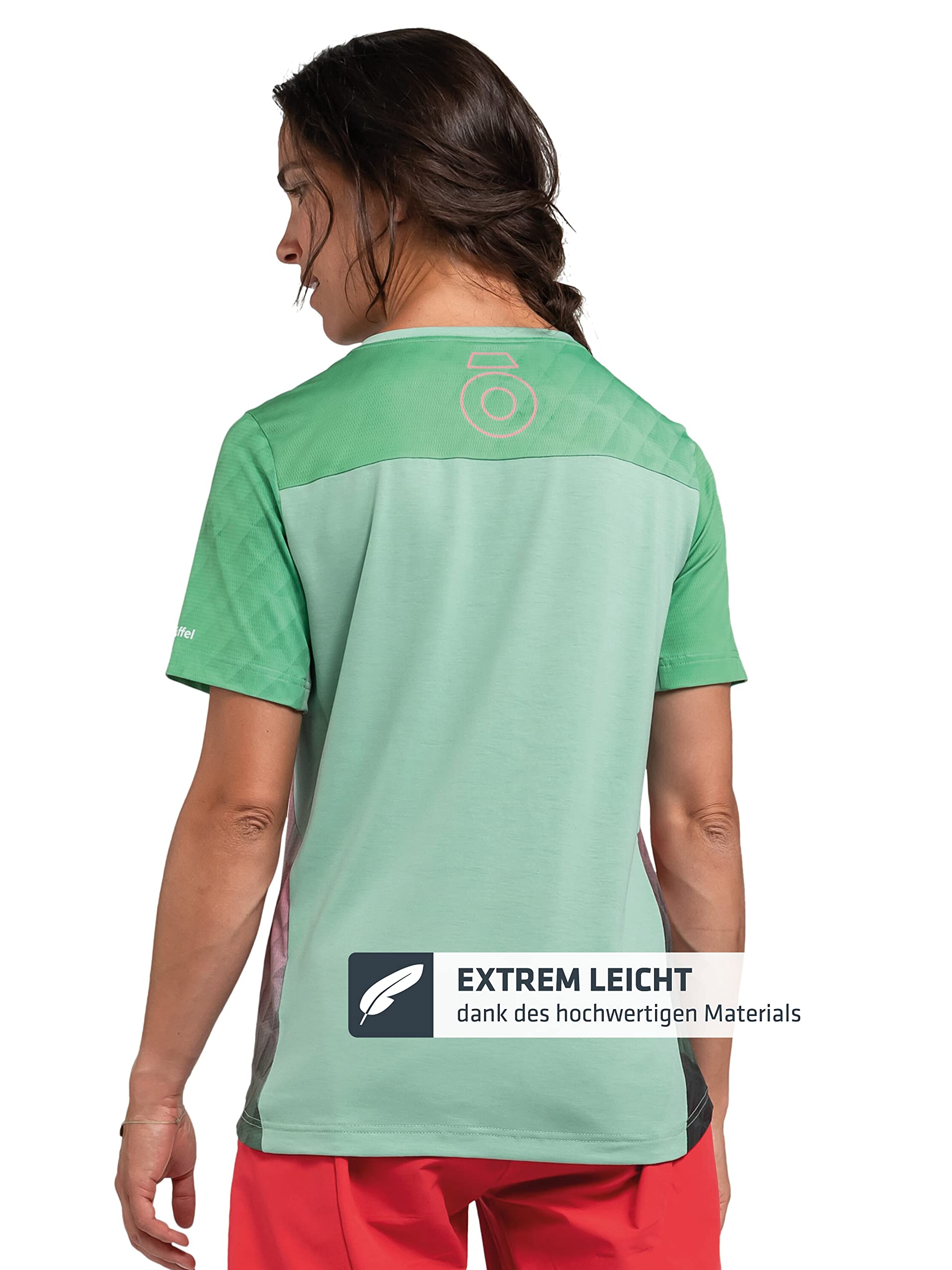 Schöffel Damen Shirt Valbella L atmungsaktives Radtrikot, schnell trocknendes Funktionsshirt mit 4-Wege-Stretch