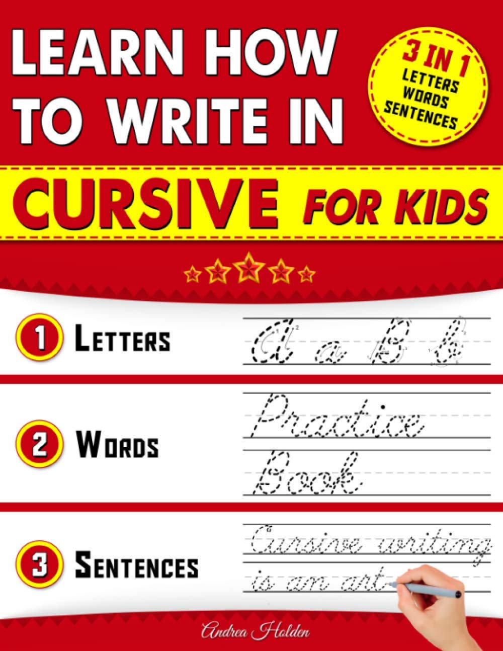 Buy Learn How To Write In Cursive For Kids 3 In 1 Cursive Handwriting 