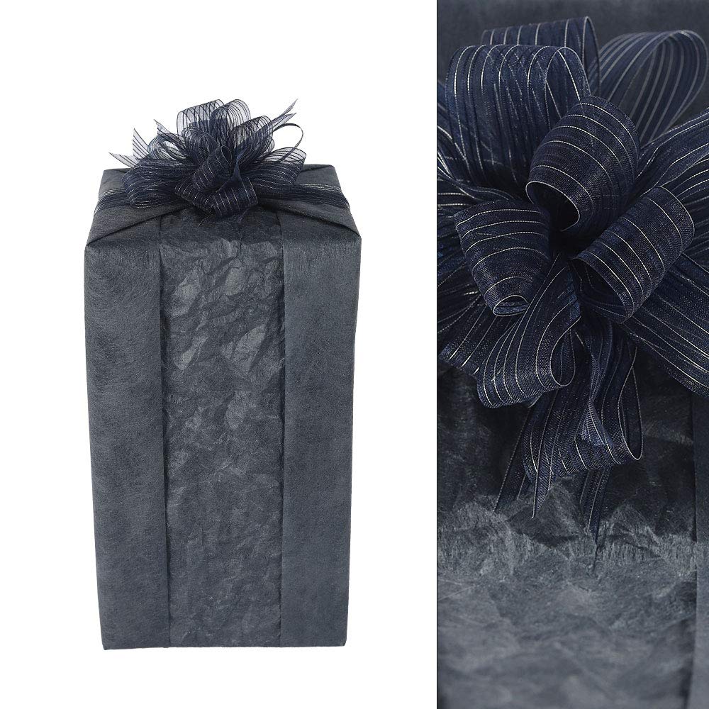 YATAI Gift Wrapping Paper, Floral Bouquet Paper, Flat Sheet, Gift Packaging Wrap, Bulk Packing Paper 20pcs sheets for Event and Party Supplies DIY Gift (Blue)