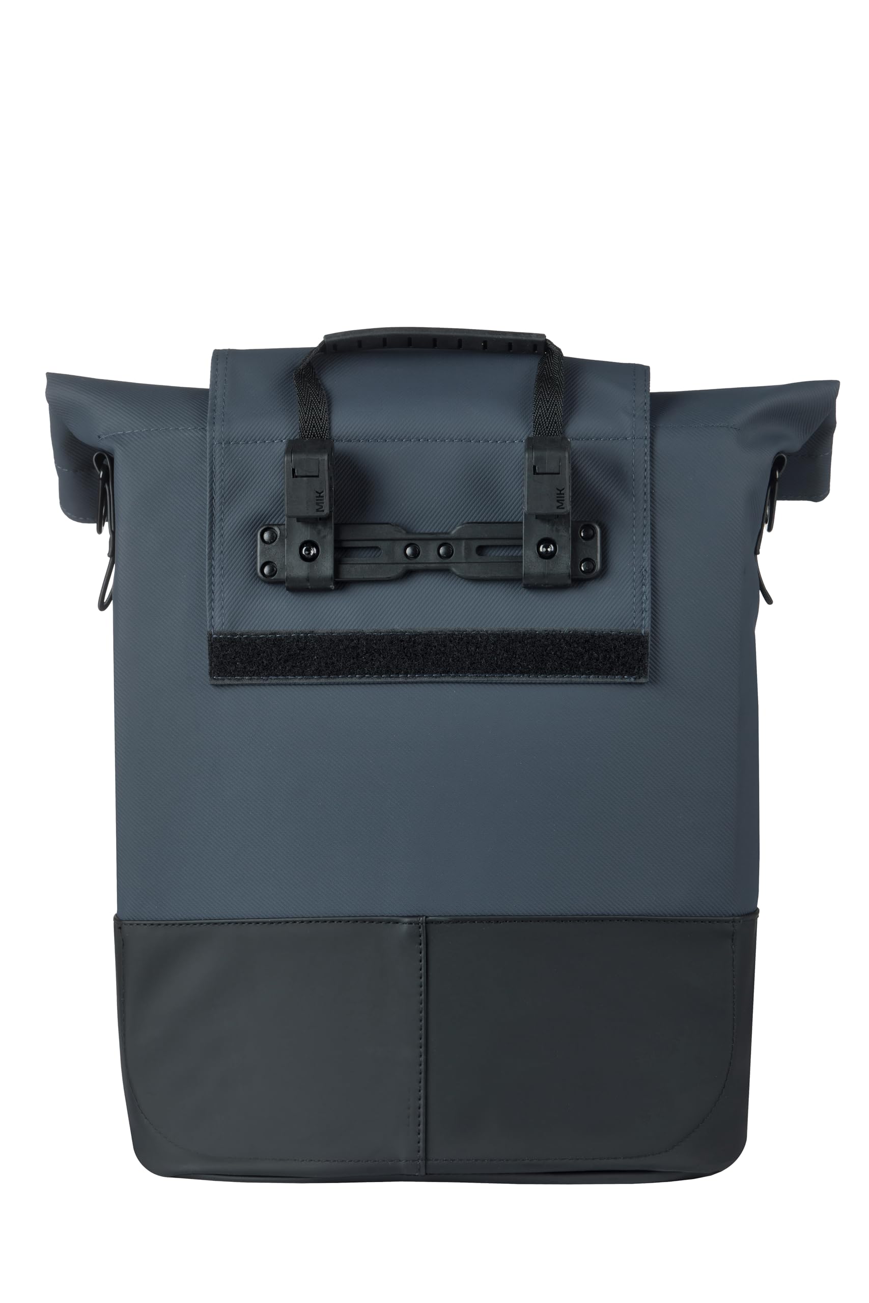 Basil Cove Torba rowerowa, wodoszczelna, 14-16 l, odblaskowa, wykonana z materiału z recyklingu, kompatybilna z MIK, 29 x 14,5 x 36 cm, niebiesko-biała