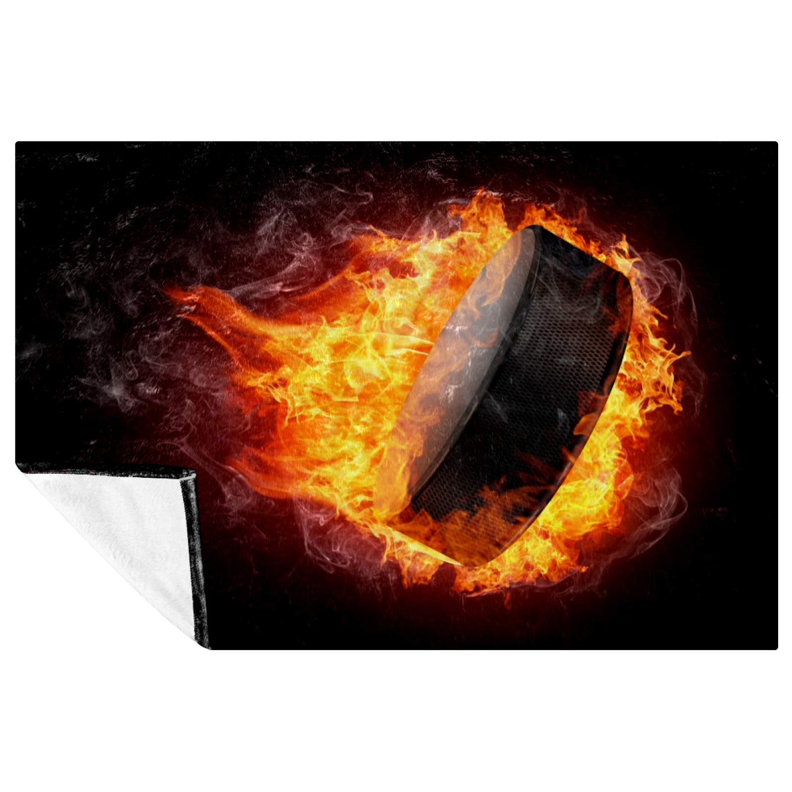 Couverture chaude Burning Rockey 150x100 cm avec isolation thermique active pour lit et canapé