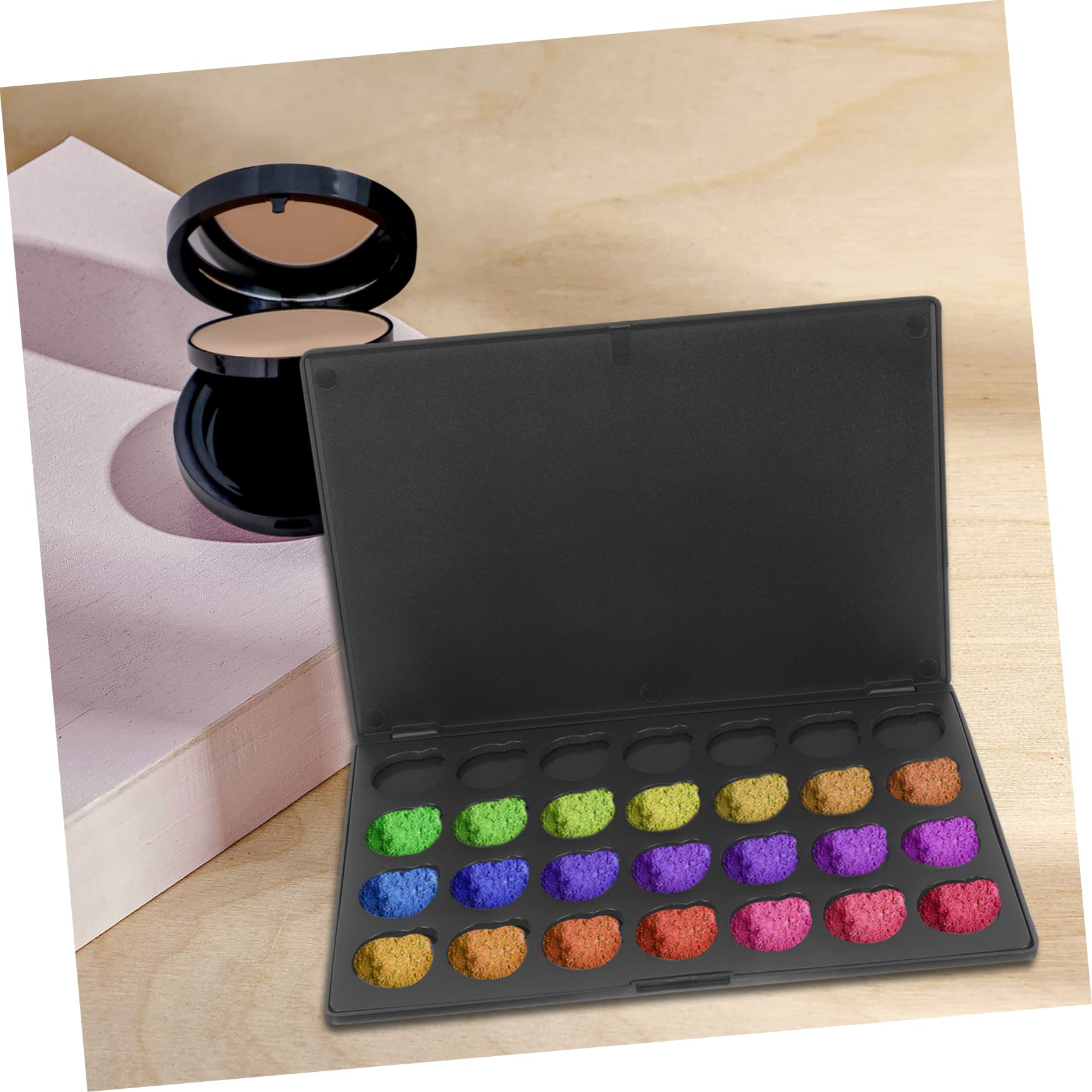 BESTYASH 4 Pezzi Palette Ombretti Vuota Magnete per Makeup per Ombretto Diy Cosmetici e Portatile per e Progetti Creativi
