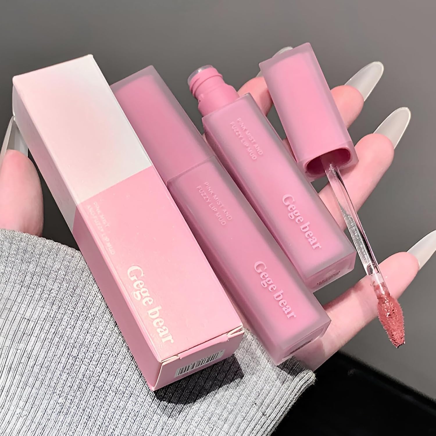 Gege Bear Rich Creamy Lipstick | Soft Focus Matte Finish | Smooth Mist Sweet Lips Effect | Kiss Proof Liquid Lipstick | Shades from Nude Pink to Bold Red for Glam Looks | Comfortable Wear | Korean Style Kawaii Aesthetic for Women & Girls (03#Spiced Terracotta, 2g)-image-16