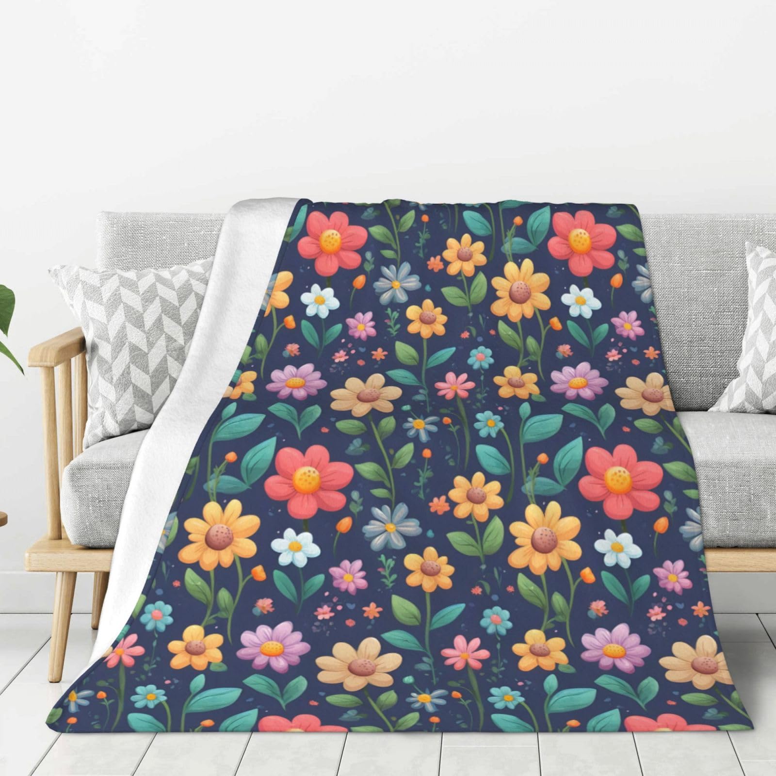 Couverture douce pour camping et soirées cocooning sur le canapé
