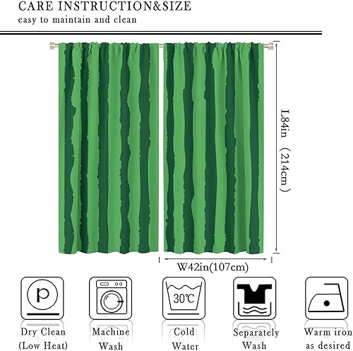 Miniatura 10 de Cortinas de frutas maduras de plátano amarillo y rosa impresión artística para sala de estar, dormitorio, cocina, decoración con bolsillo para