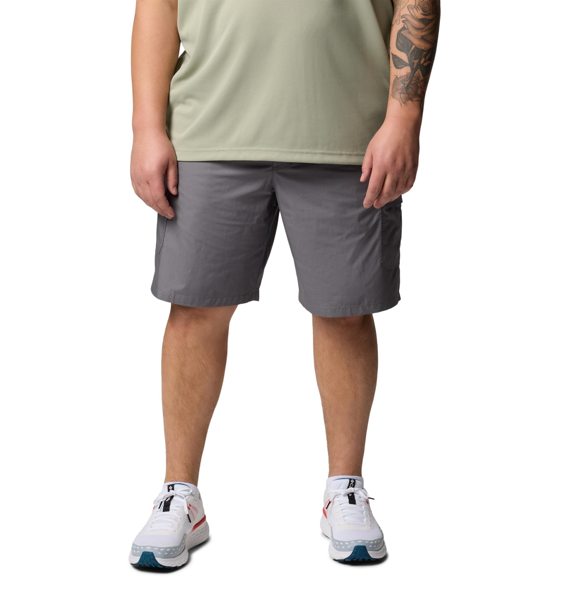 Columbia Men's Washed Out Cargo Short Ii Hiking, City Grey, 54W x 10L Big