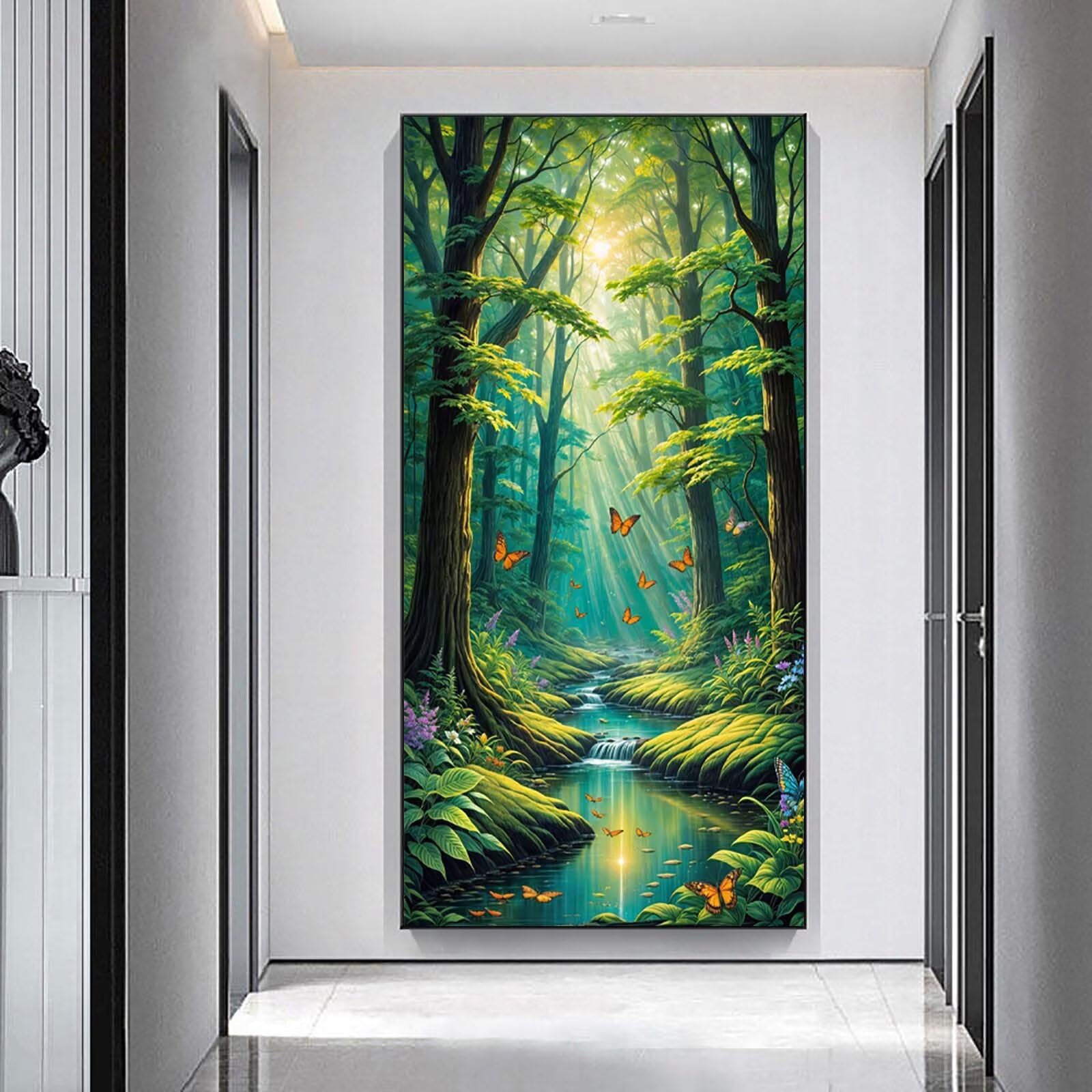 Diamentowe malowanie leśne, DIY diamentowe malowanie dorośli 60x120cm n5w