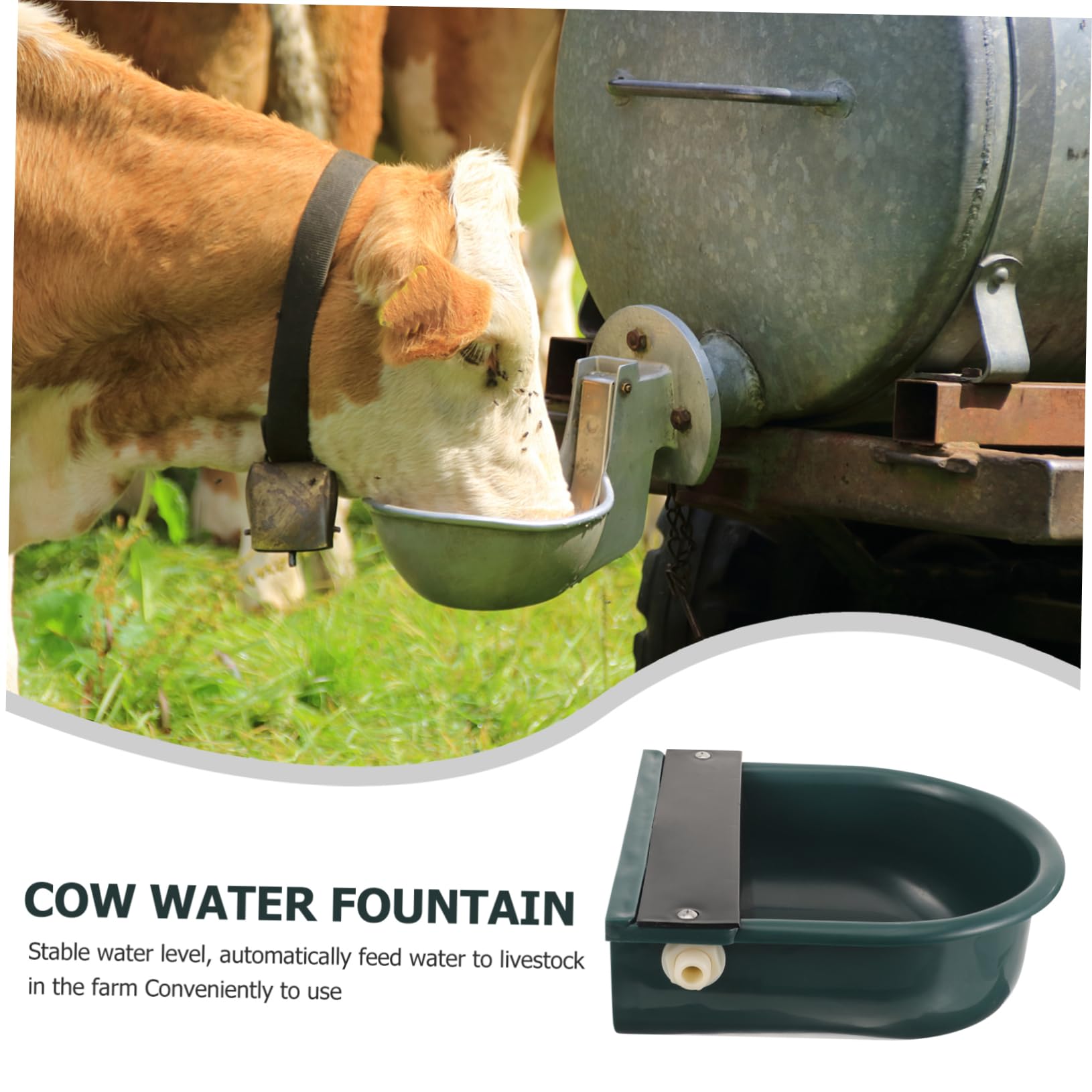 Abreuvoir Automatique Bovin en Plastique pour Vaches et Chèvres | Propre et Hygiénique, Résistance à Corrosion, Entretien Simple, Usage en Exploitation au Quotidien