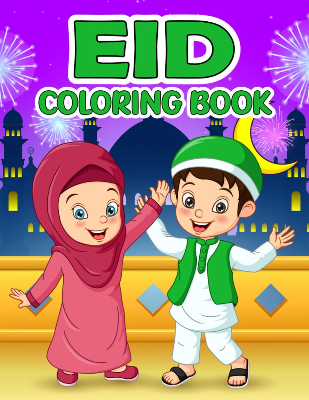 Eid Coloring Book (Vivid Palette Series)