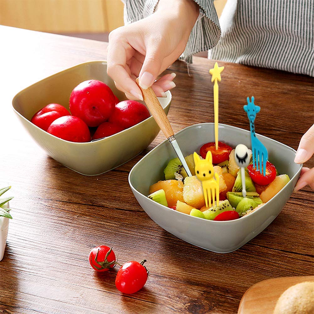 Lot De 16 Mini Fourchettes/pics Alimentaires Pour Enfants - 4x3 Cm, Motifs Assortis - Pour Fruits, Snacks, Fêtes - Réutilisables Et Lavables